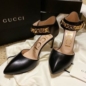 Authentic Gucci Malaga Leather Pump (5.5/6)